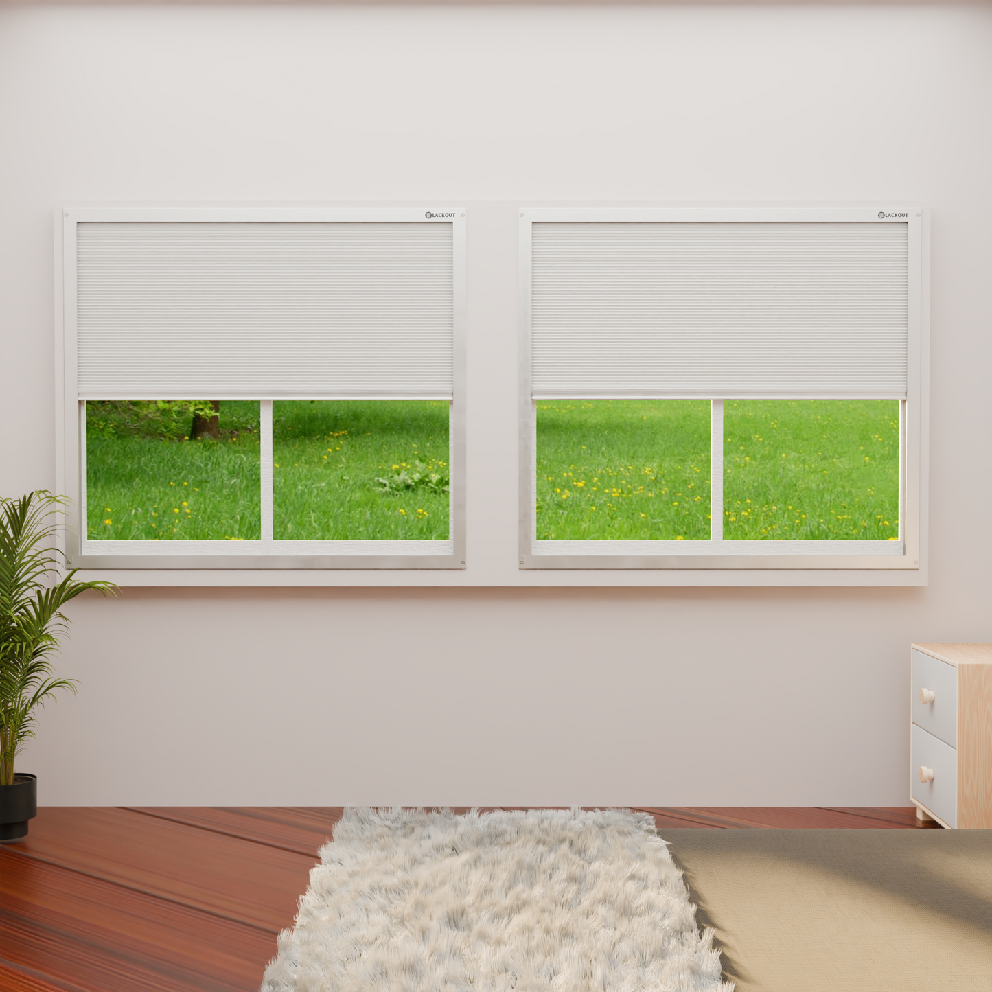 Non-Drill Blackout Shades